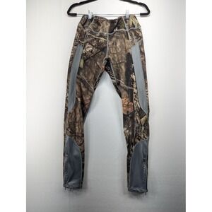 Girls with‎ Guns Active Mossy Oak Camo Leggings Mesh Panels Ankle Zip Medium